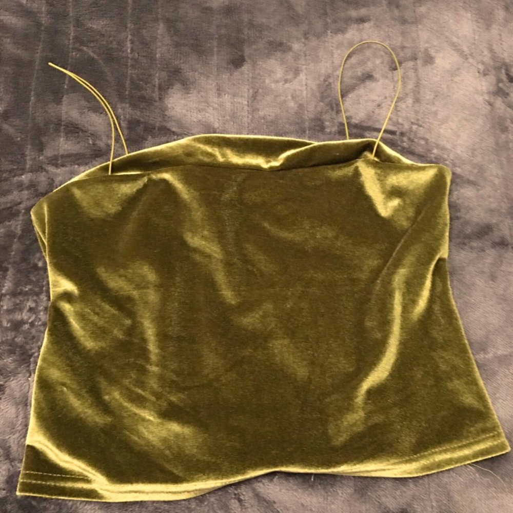 velvet green tank